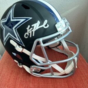 Troy Aikman Autographed Signed Dallas Cowboys Eclipse Black Replica Helmet